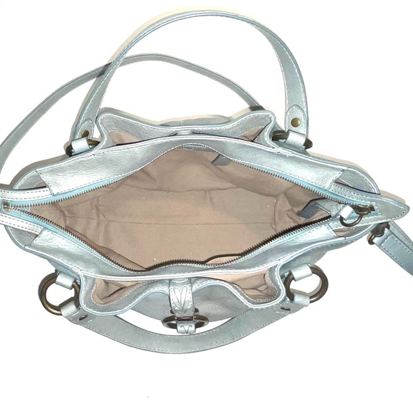 FRYE light blue leather bag. NWOT. Retails $449! - Picture 3 of 8